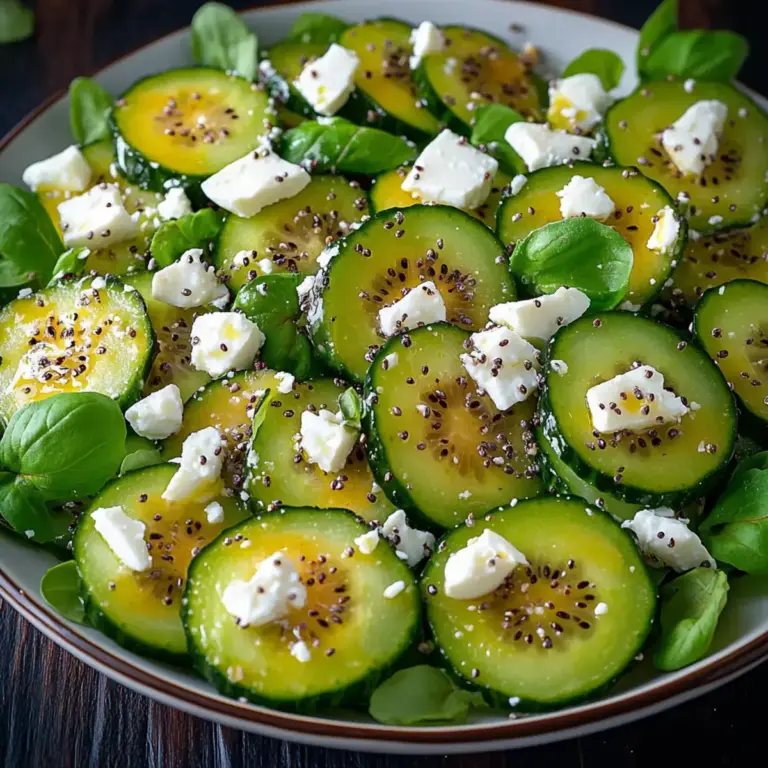 Salade kiwi-concombre au tahini, feta et zaatar : Un délice rafraîchissant