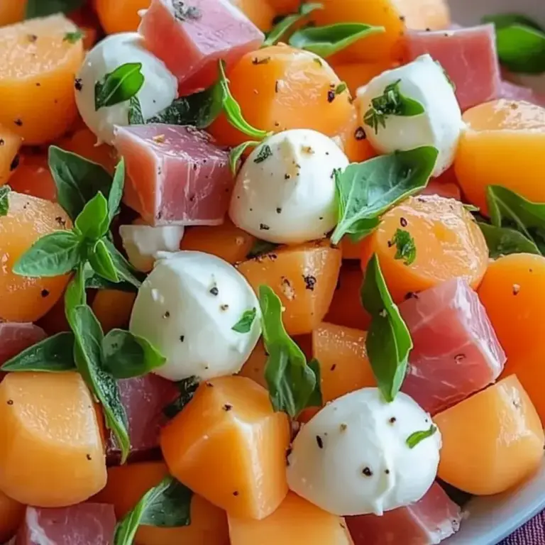 Salade Melon Mozzarella Jambon Cru : Recette Facile & Rafraîchissante de l'Été