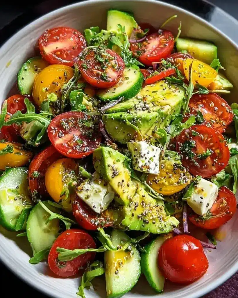 Salade Délicieuse pour Dégonfler le Ventre et Perdre du Poids Rapidement