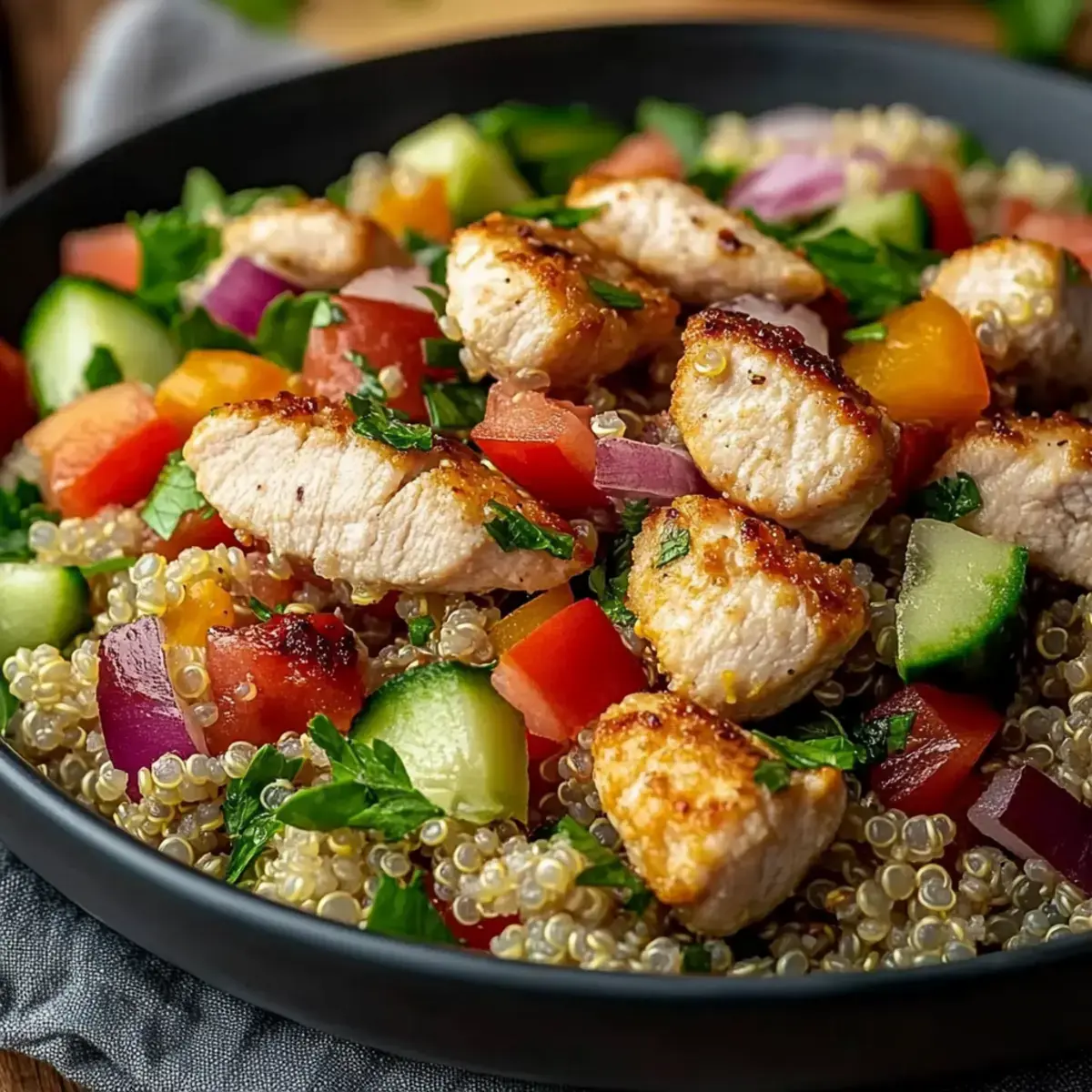 Salade quinoa poulet