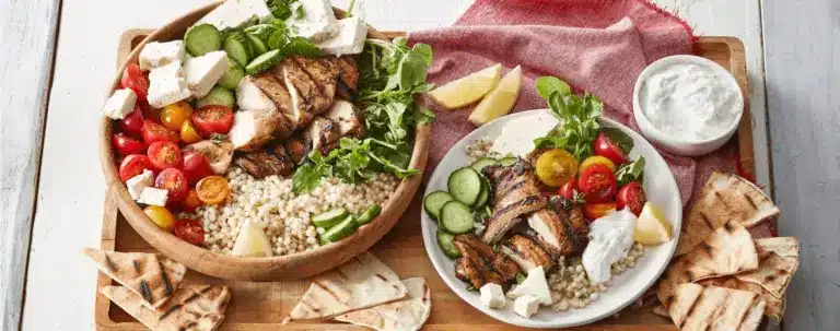 Recette de ​salade style Souvlaki avec Feta |Fromages Saputo
