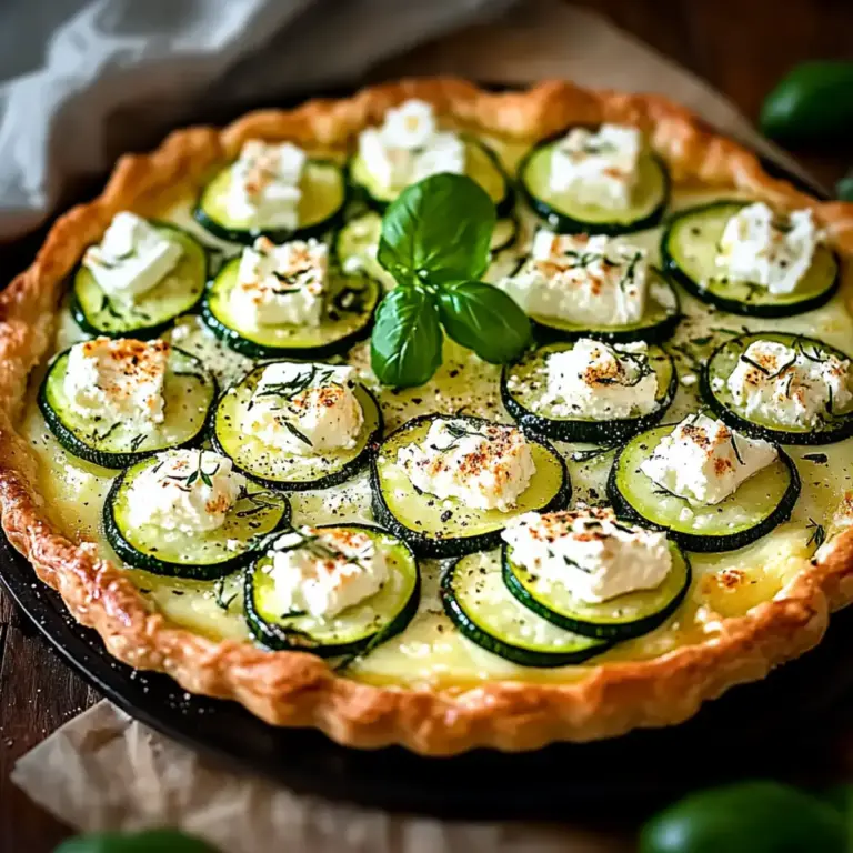 Tarte Courgette Feta : Un Délice Méditerranéen Facile à Réaliser