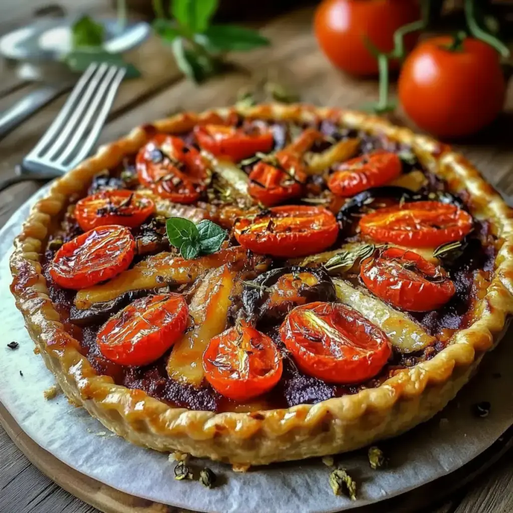 La Meilleure Tarte Méditerranéenne aux Tomates et Anchois