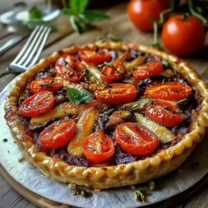 La Meilleure Tarte Méditerranéenne aux Tomates et Anchois