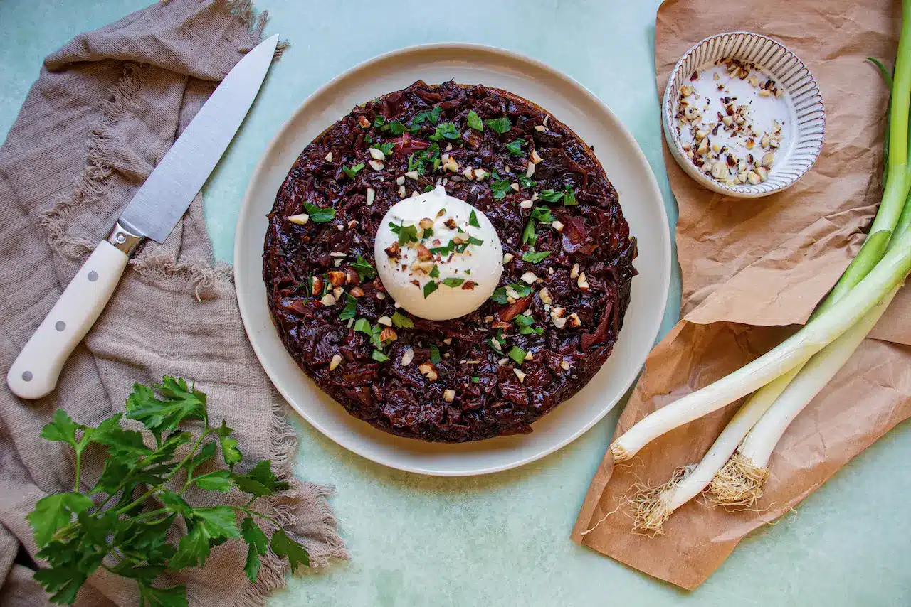 Tarte Tatin au Chou Rouge et Burrata : Casserole et Chocolat 2 Tarte Tatin au chou rouge
