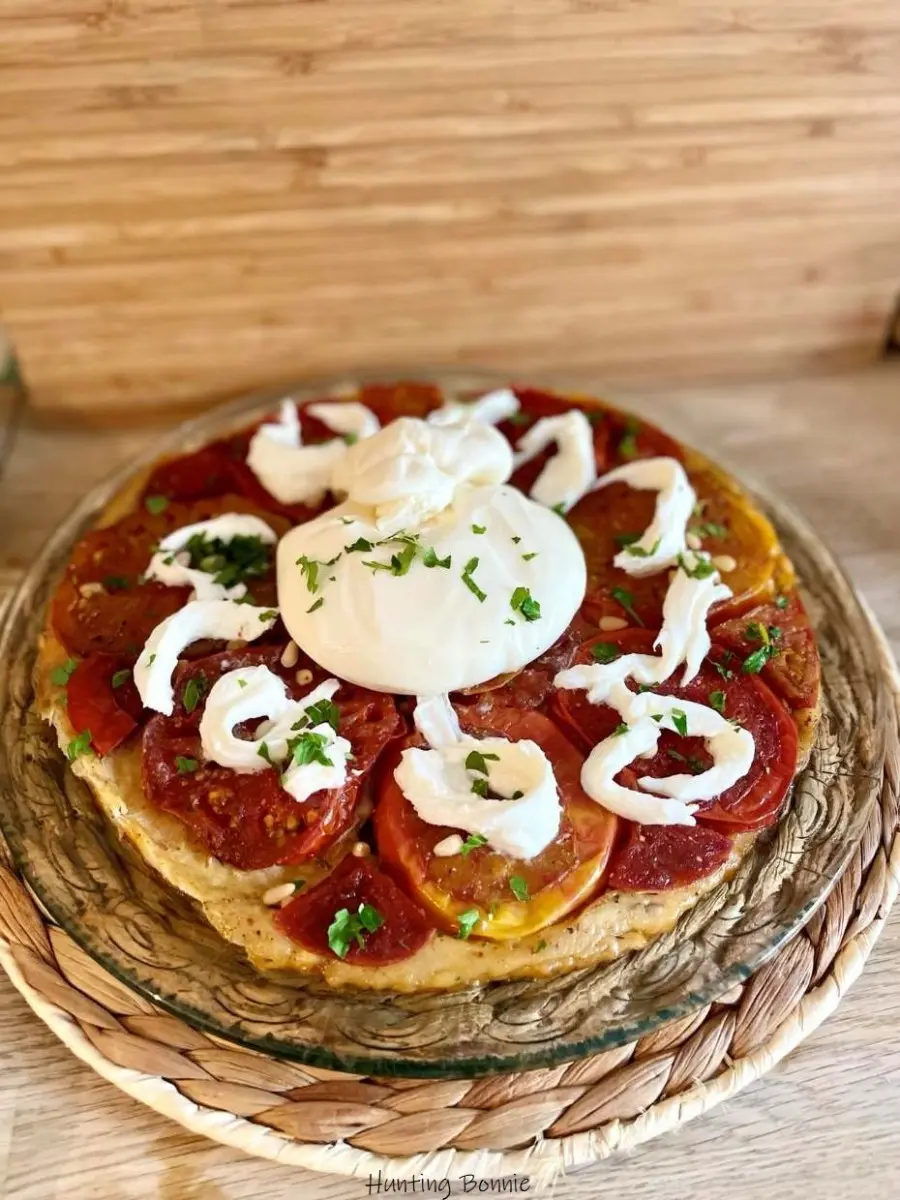 TARTE TATIN de TOMATES, Burrata et Mozzarella tressée 2 Tarte Tatin de Tomates
