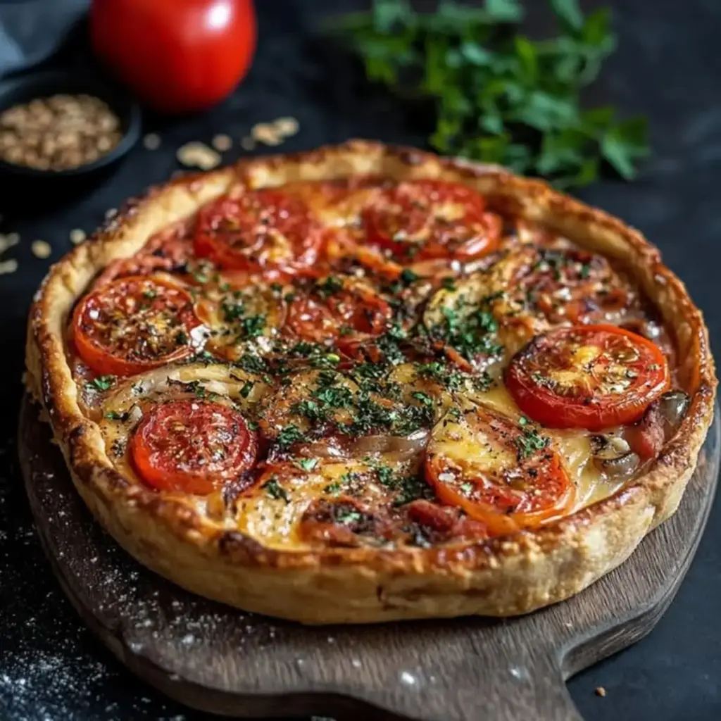 Tarta de Atún: Receta Explosiva con Tomate y Mostaza ¡Irresistible! – Receta fácil, deliciosa y viral
