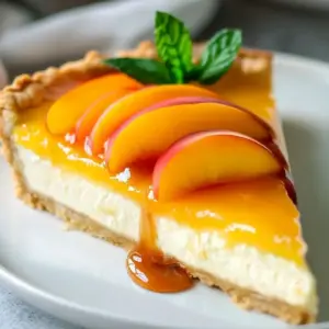 Tarte au Mascarpone et à la Pêche