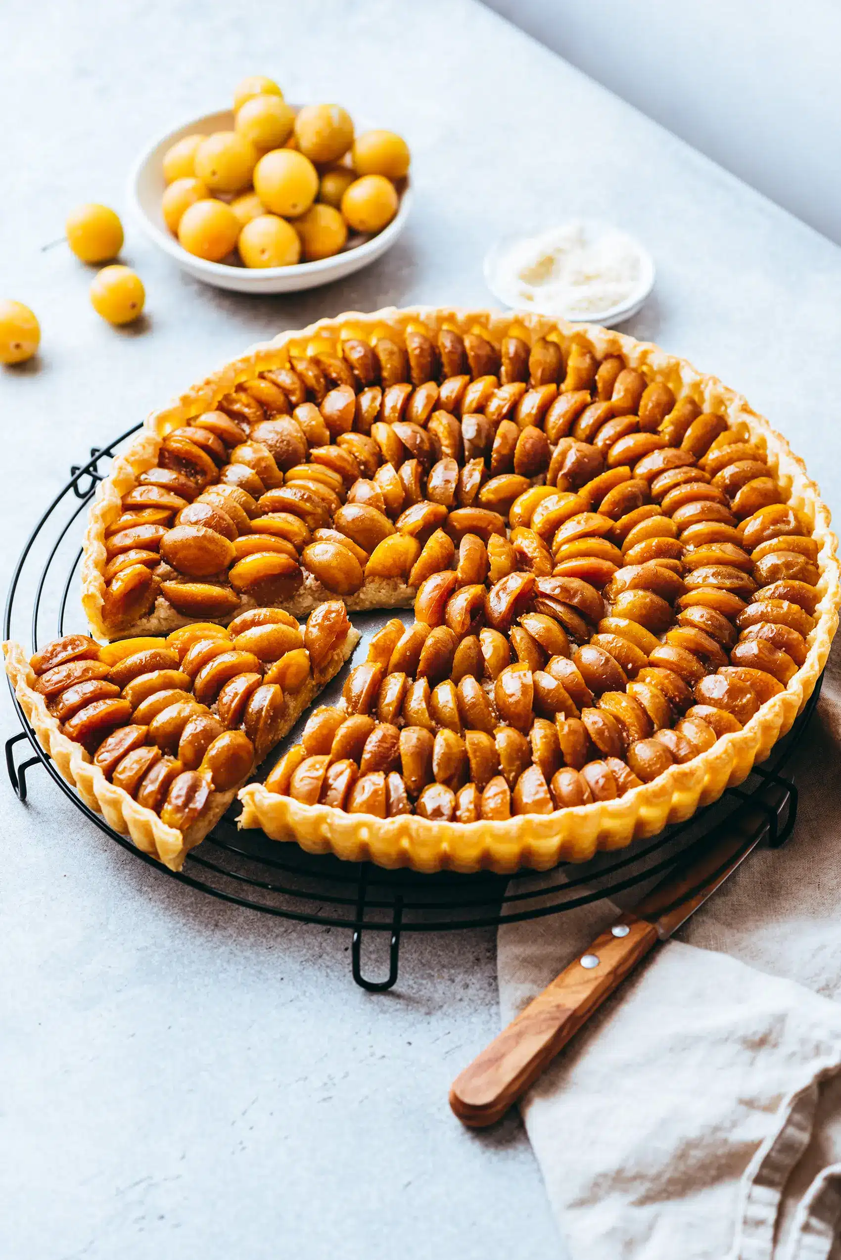 Tarte aux mirabelles 1