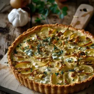 Tarte aux Pommes de Terre et au Roquefort
