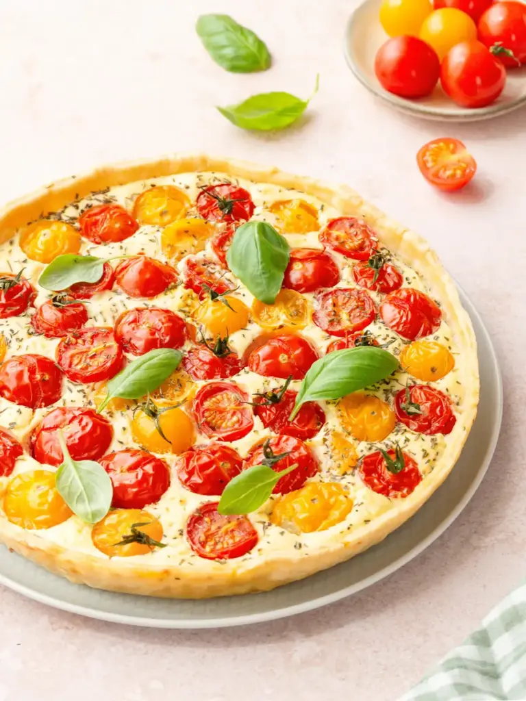 Tarte aux tomates cerises et ricotta – Les petits secrets de Lolo …