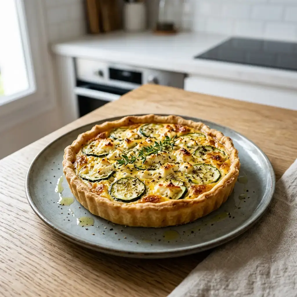 Tarte courgettes et feta : la recette ensoleillée inratable