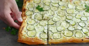 Tarte filo aux courgettes