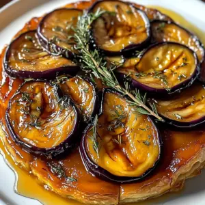 Tarte tatin aux aubergines