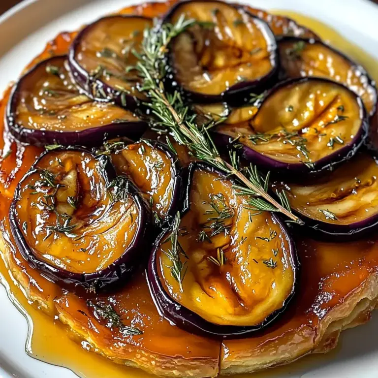 Tarte tatin aux aubergines : Une recette délicieuse et réconfortante