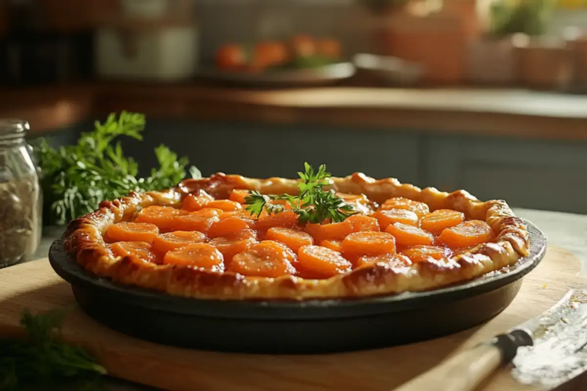 Tarte tatin aux carottes - Recettes de Luxe 2 Tarte tatin aux carottes