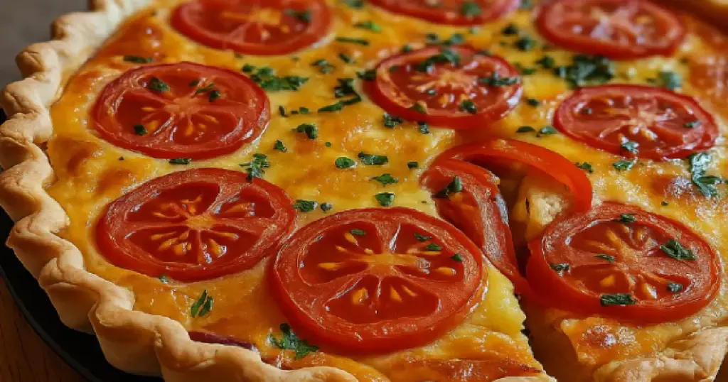 Recette Tarte à la Tomate et à la Moutarde : Facile et Délicieux