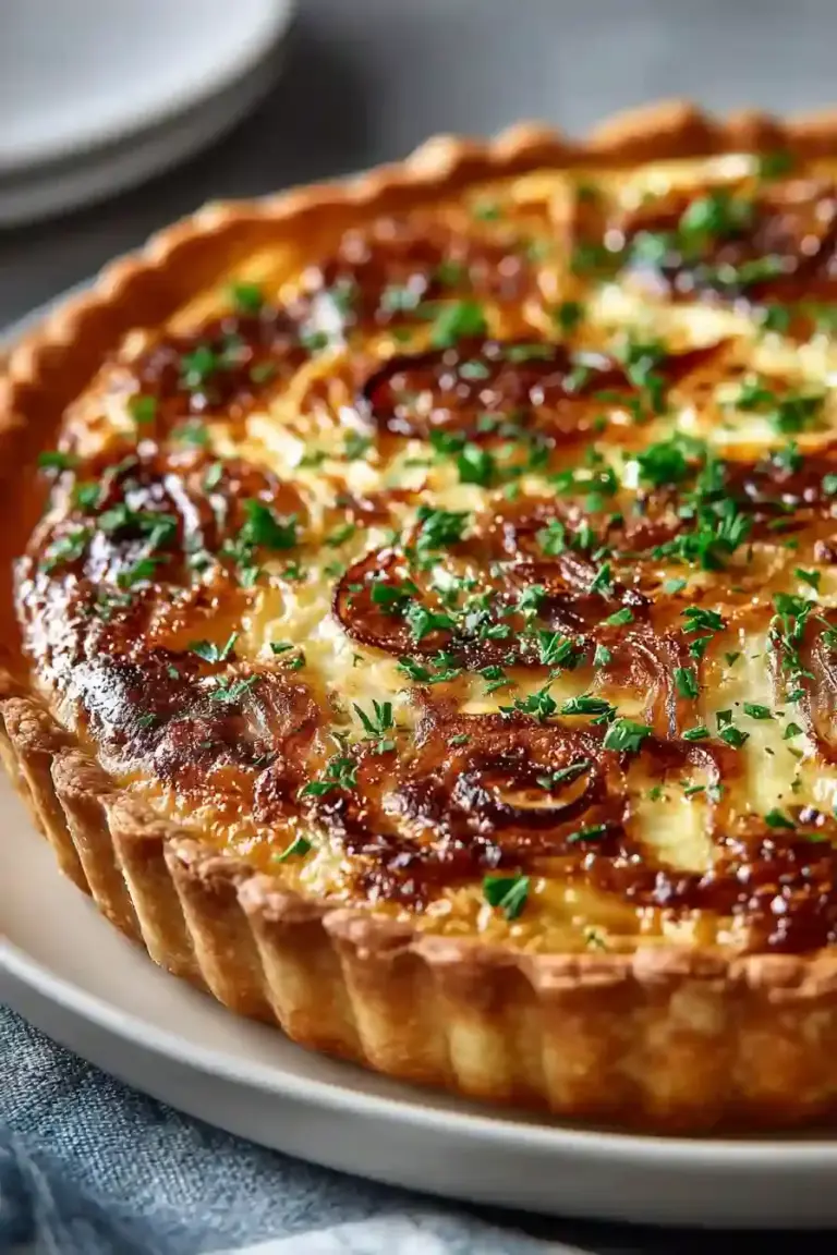 Tarte Oignon Classique Fondante Facile à Réussir Parfaitement