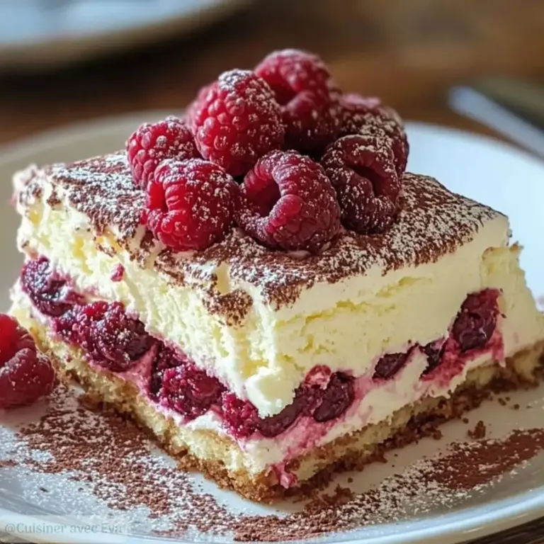 Tiramisu aux Framboises : un dessert exquis à découvrir ! –