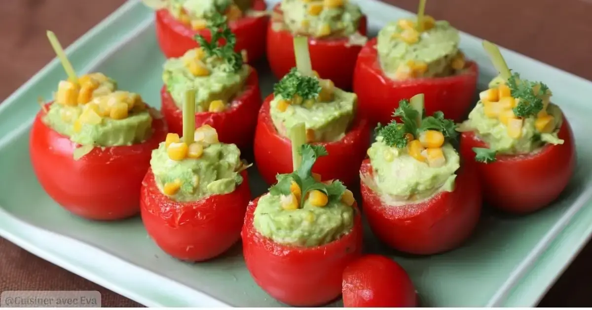 Tomates Farcies à l'Avocat : Une Recette Fraîche et Savoureuse - 2 Tomates Farcies à l’Avocat