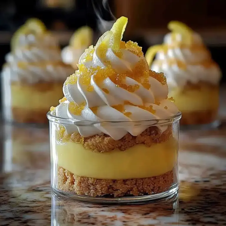 Verrines Façon Tarte au Citron Meringuée, un délice léger à savourer