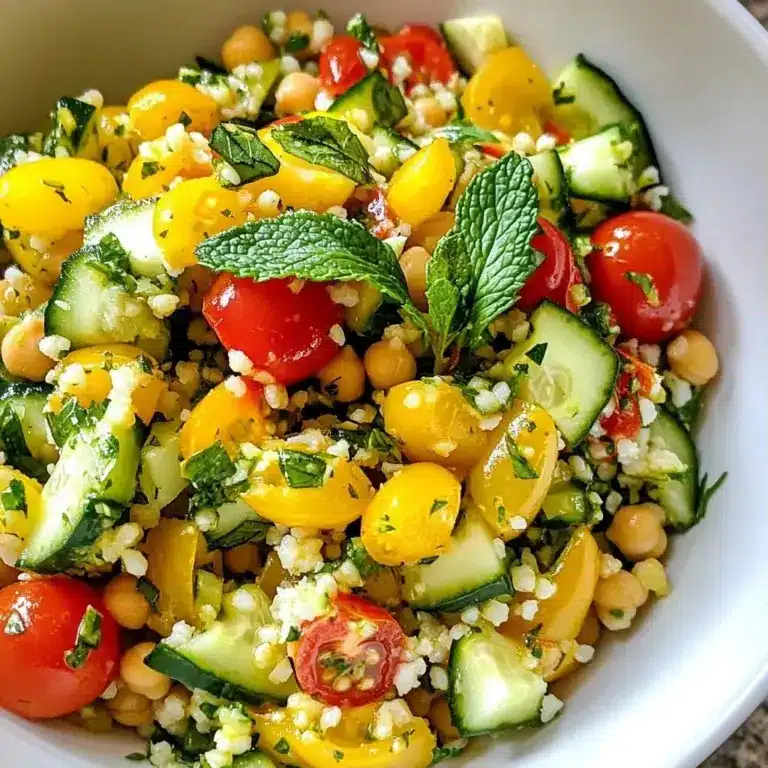 Simple Recipes Chickpea & Cucumber Tabbouleh Delight – Recipe Website