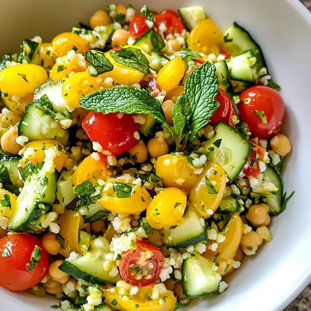 Simple Recipes Chickpea & Cucumber Tabbouleh Delight – Recipe Website