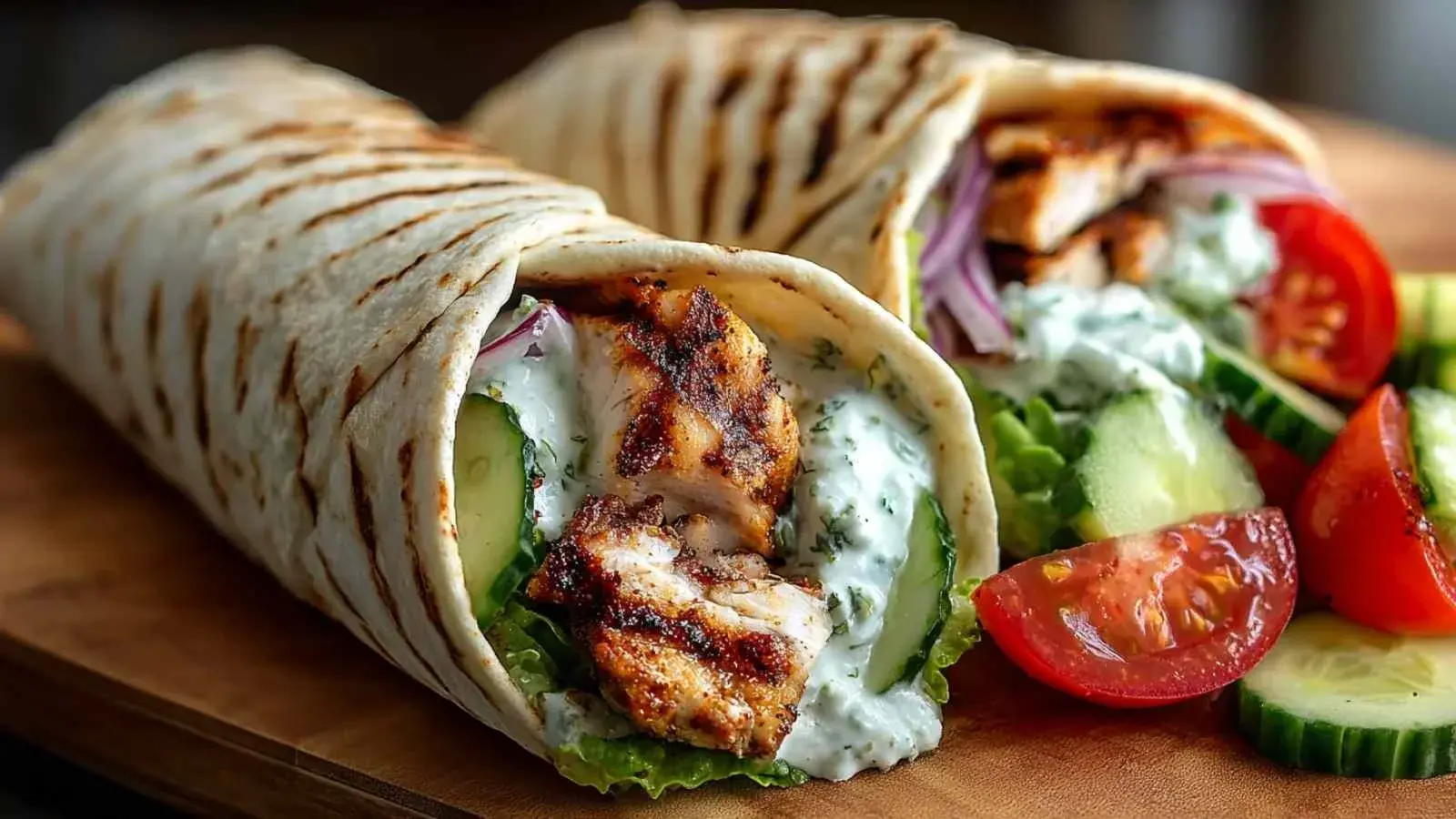 Wraps de Poulet Tzatziki : 7 Secrets pour des Wraps Parfaits et Délicieux 2 Wraps de Poulet Tzatziki