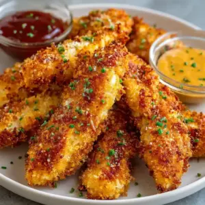 Aiguillettes de poulet croustillantes au parmesan