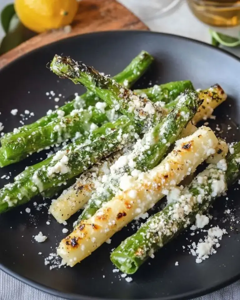 Asperges Vertes Grillées à l’Huile d’Olive, Citron et Parmesan