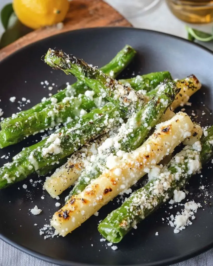 Asperges Vertes Grillées à l’Huile d’Olive, Citron et Parmesan