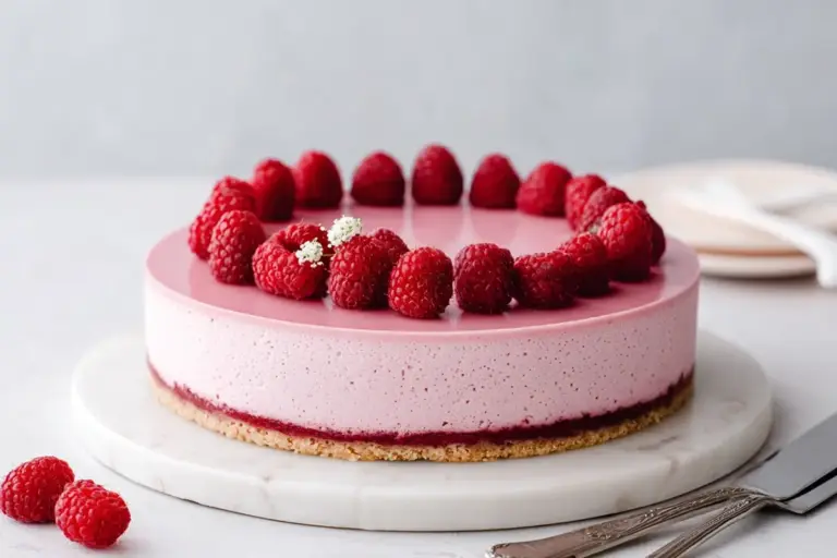Bavarois Framboise et Croustillant Chocolat Blanc : L’Entremets Fruité Qui Fait Sensation