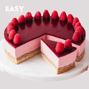 Bavarois framboise et chocolat blanc