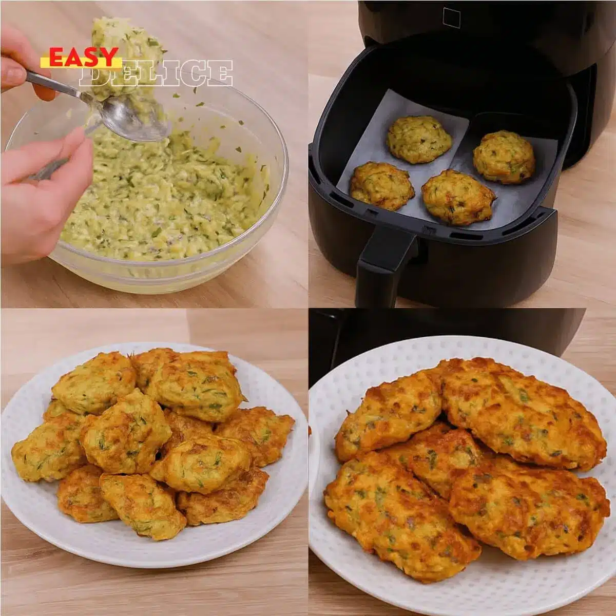Recette de Beignets de Courgettes Airfryer : Croustillants et Savoureux 2 beignets de courgettes Airfryer