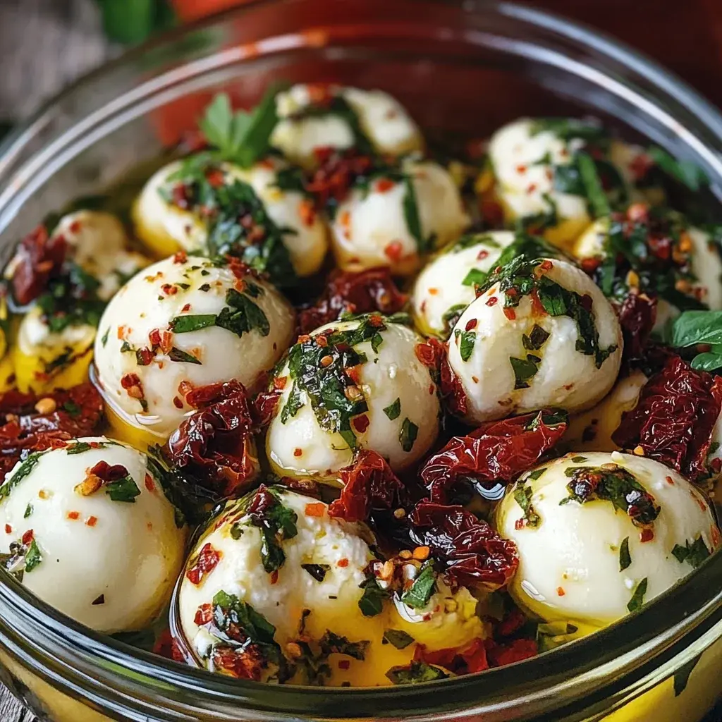 Billes Mozzarella Marinées Italiennes 2 billes mozzarella marinées