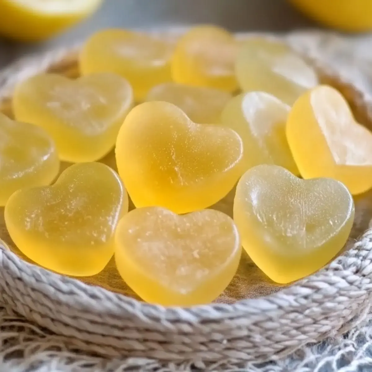 Bonbons En Gelée Au Citron Et Gingembre 2 bonbons en gelée citron gingembre