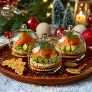 Boules de Noël au saumon