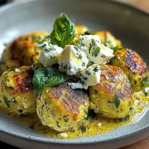 Savoureuses boulettes courgettes & feta