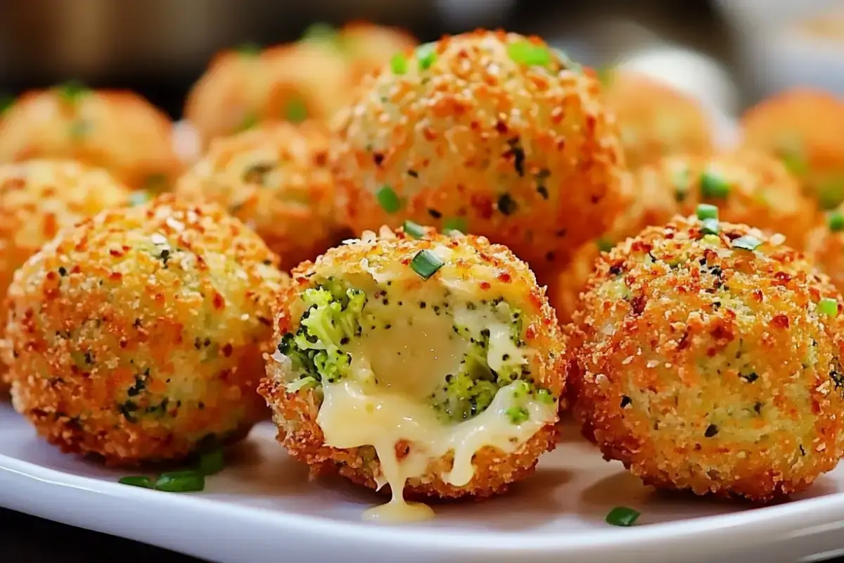 Boulettes de brocoli et de fromage au four 2 boulettes de brocoli et fromage