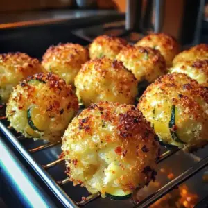 Boulettes de courgettes croustillantes au four