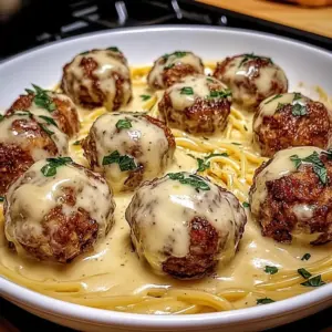 Boulettes de viande onctueuses sauce au roquefort