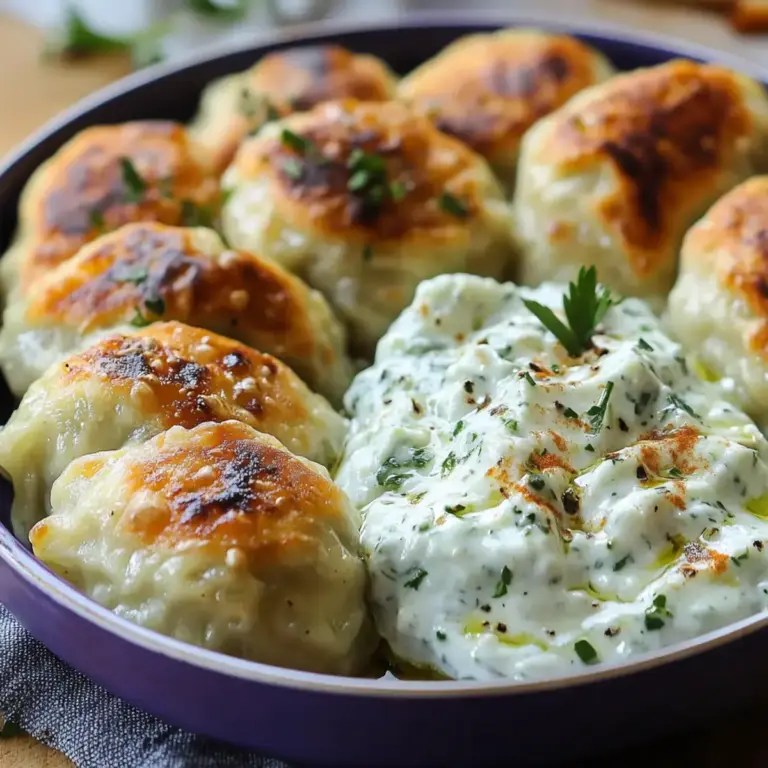 Boulettes Grecques au Four et Tzatziki Maison – Un Délice Santé –
