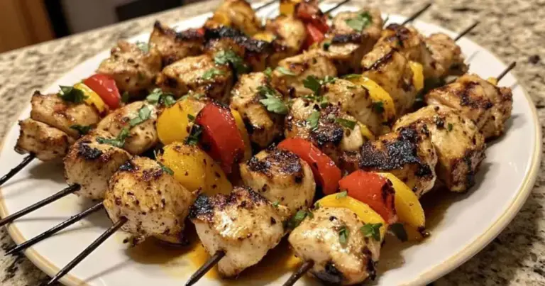 Brochettes de Poulet au Citron et Paprika