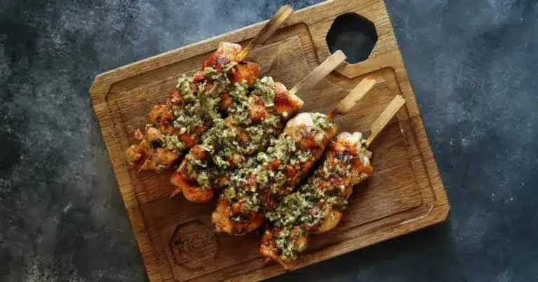Kipspiesen met Knoflook & Parmezaan – BBQ Recepten – BBQ Junkie