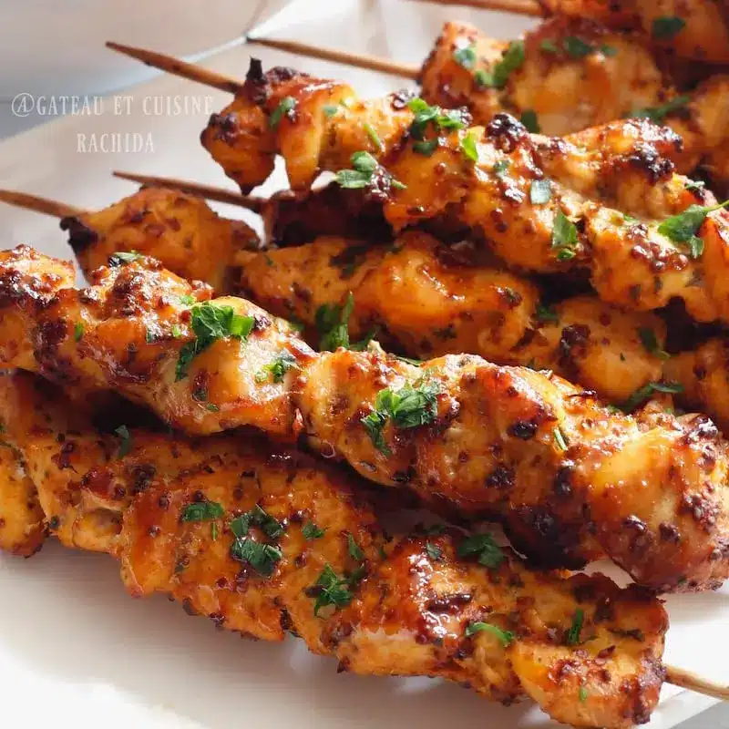 brochettes de poulet