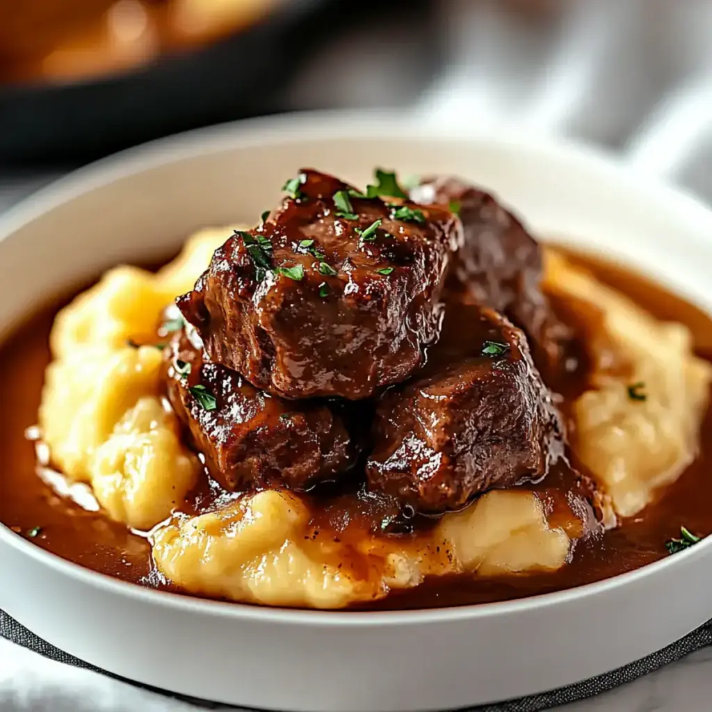 Bœuf Braisé en Sauce avec Purée Maison à tomber par terre