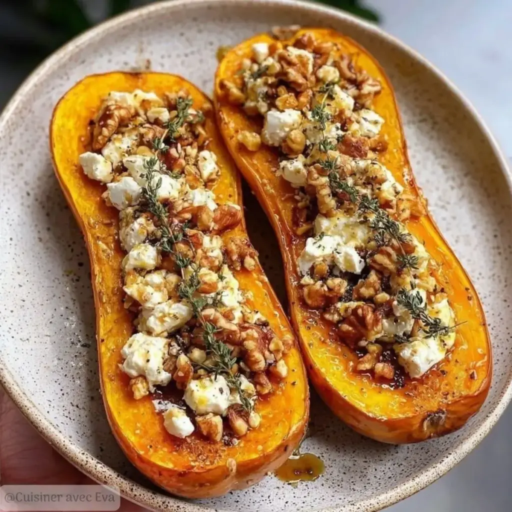 Butternut Rôti au Miel Feta et Noix – un délice sucré-salé d’automne –