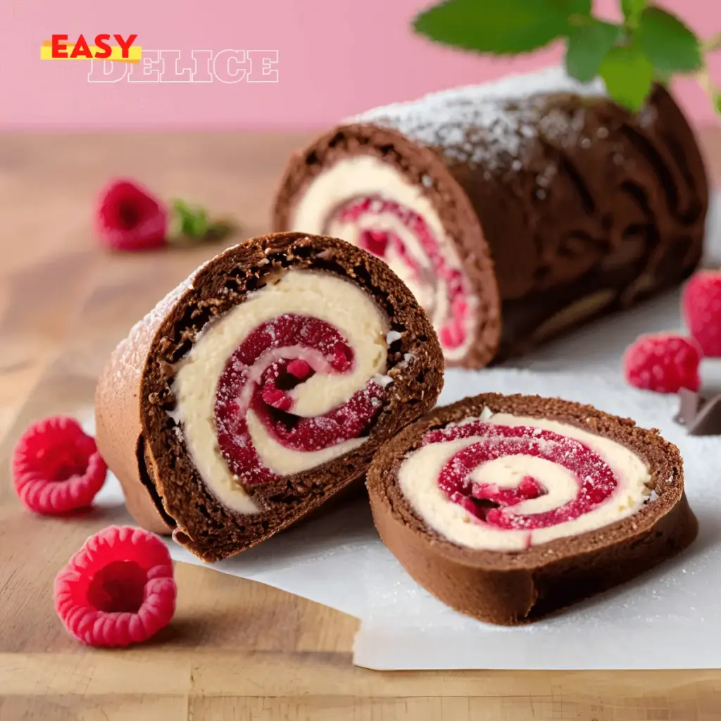 Bûche Chocolat Framboises : Un Dessert Élégant et Fruité pour les Fêtes