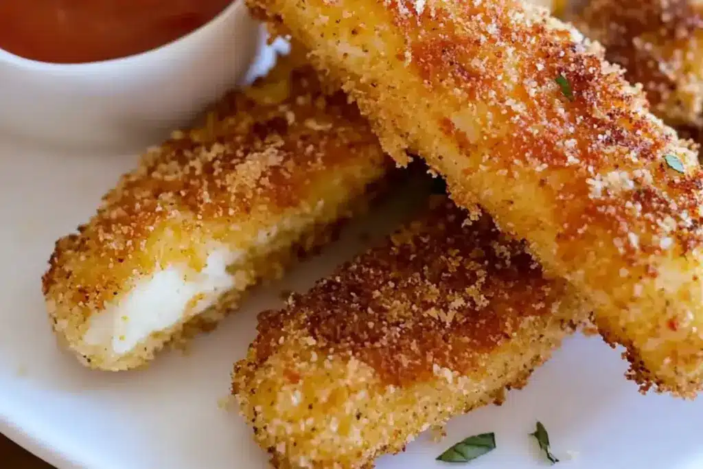 Bâtonnets de mozzarella à l’air fryer