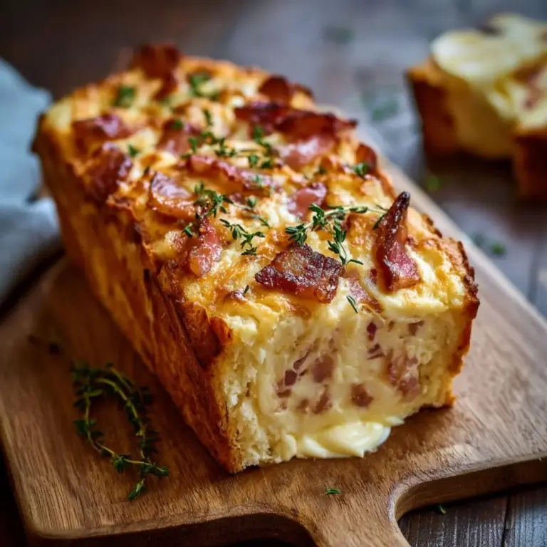 Cake au Camembert et aux Lardons